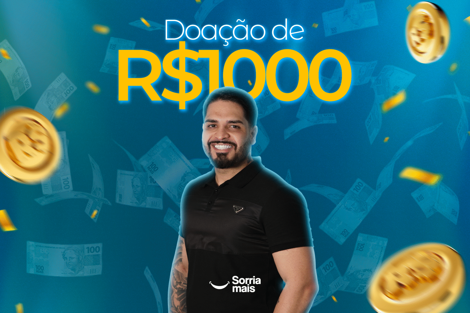 Como participar da Doação de 1.000 reais do Sorria Mais 1 Doação de 1.000 reais – Sorria Mais